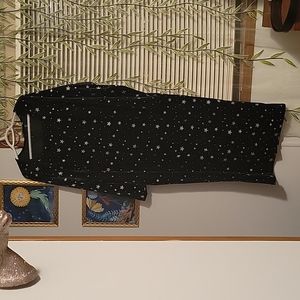 Velvet Gown with Silver Stars